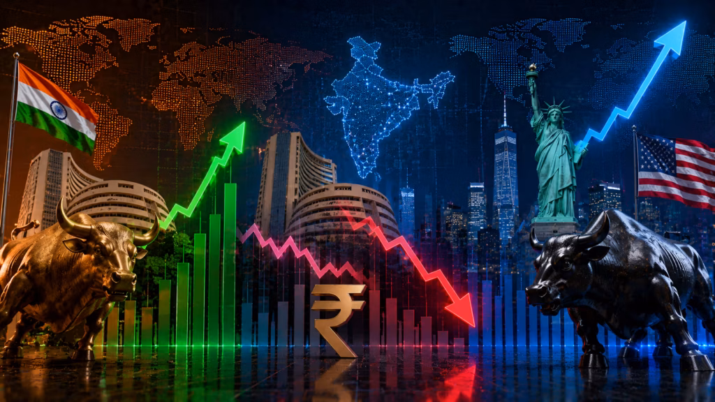 Sensex, Nifty and Dow Split as Risk Sentiment Shifts Today