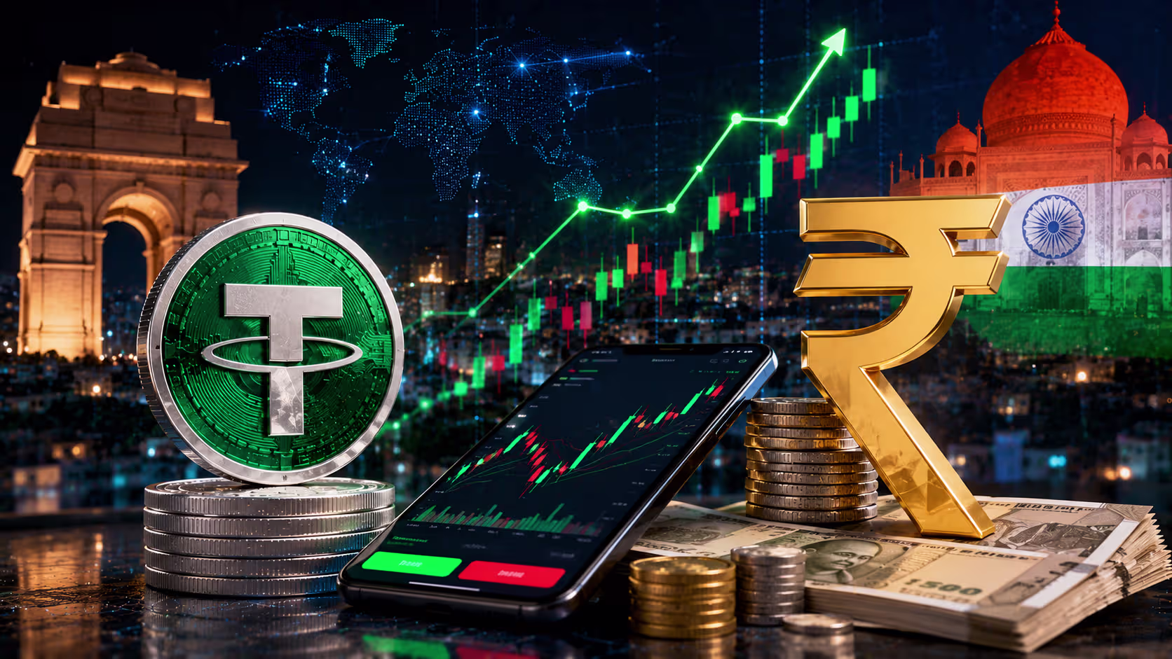 USDT to INR Hits New Highs
