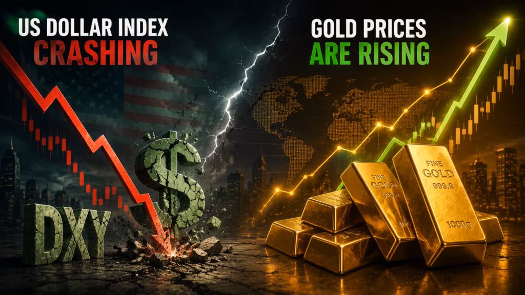 Why the US Dollar Index Is Crashing and Gold Prices Are Rising